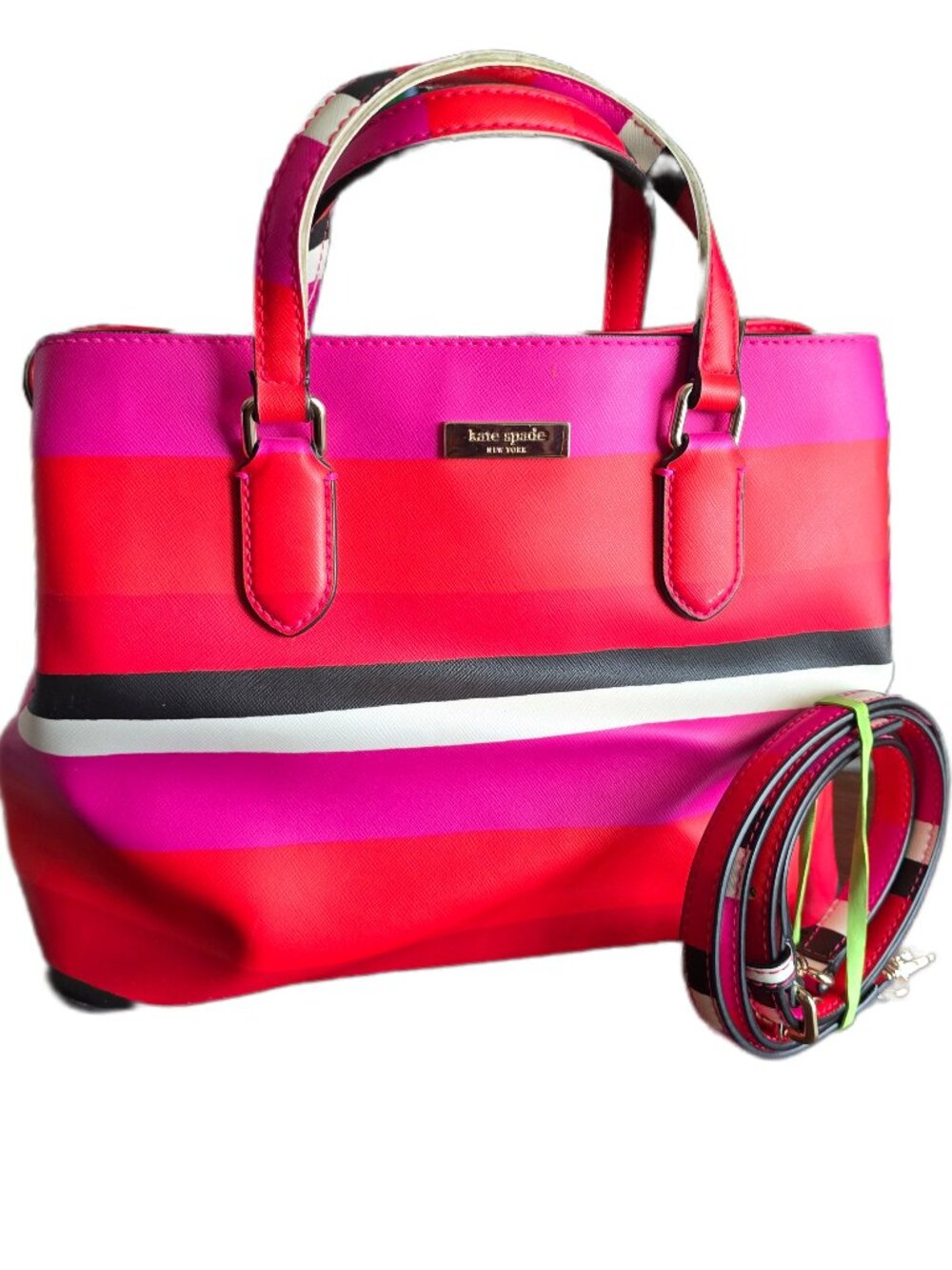 Kate Spade Evangelie Laurel Way Safiano Leather Bonita Drive Satchel Crossbody